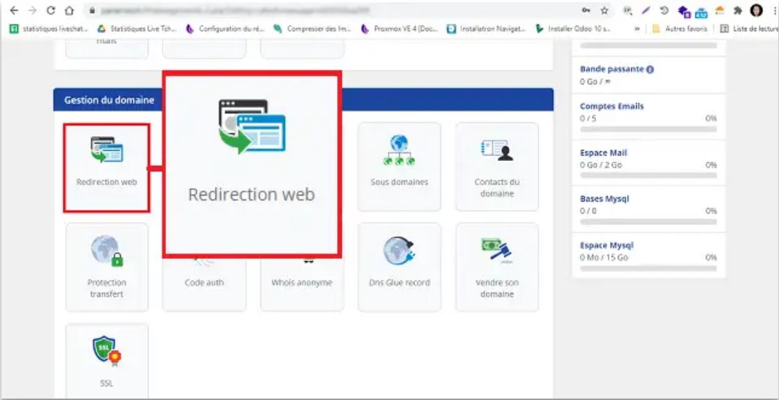 Changer un nom de domaine : redirections 301 avec LWS