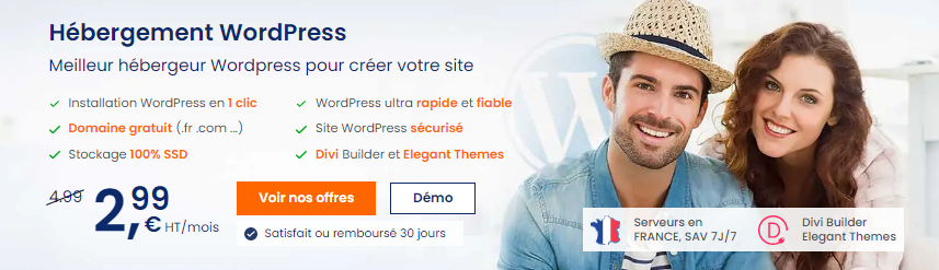 Créer un site vitrine WordPress avec l'hébergement WordPress LWS