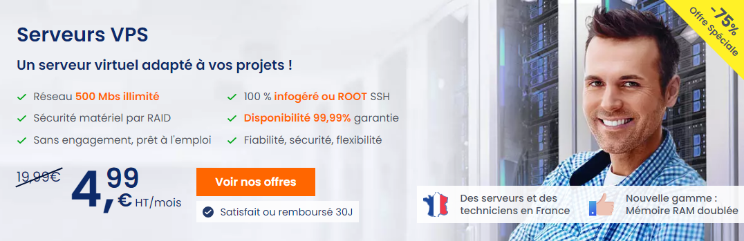 Serveur VPS LWS Alternative à la virtualisation des serveurs en interne : le serveur VPS LWS