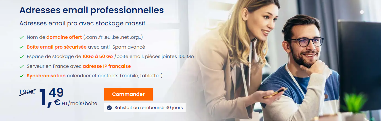 Adresse mail professionnelle LWS