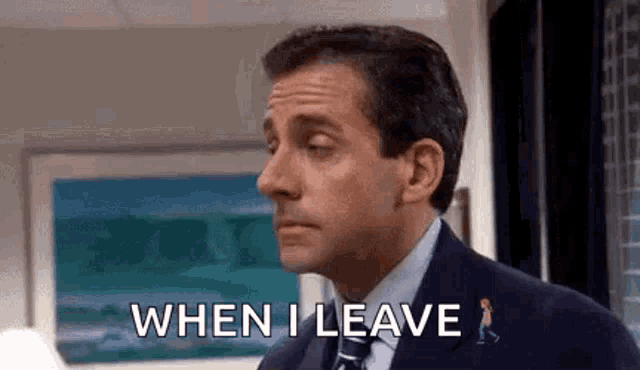 I leave - Série The office i leave the office
