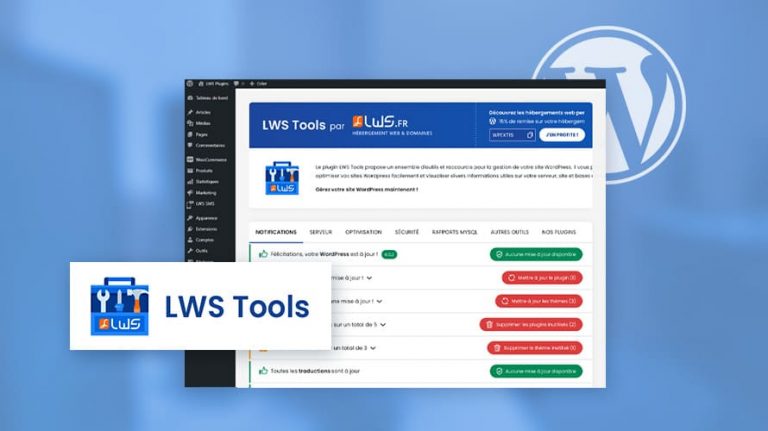 LWS Tools une interface simple et intuitive LWS Tools : une interface simple et intuitive