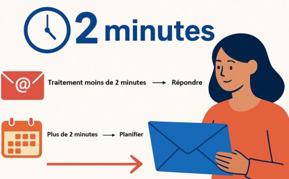 Gestion des mails La méthode des « 2 minutes » Gestion des mails - La méthode des « 2 minutes »