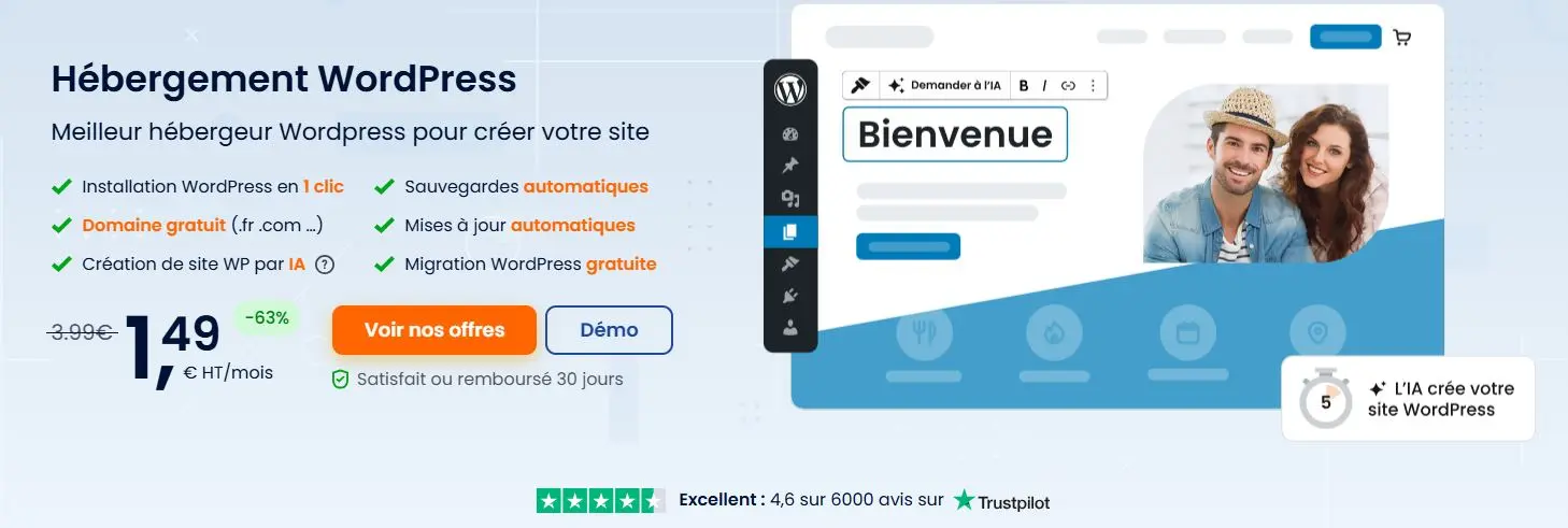 Un hébergement optimisé pour WordPress