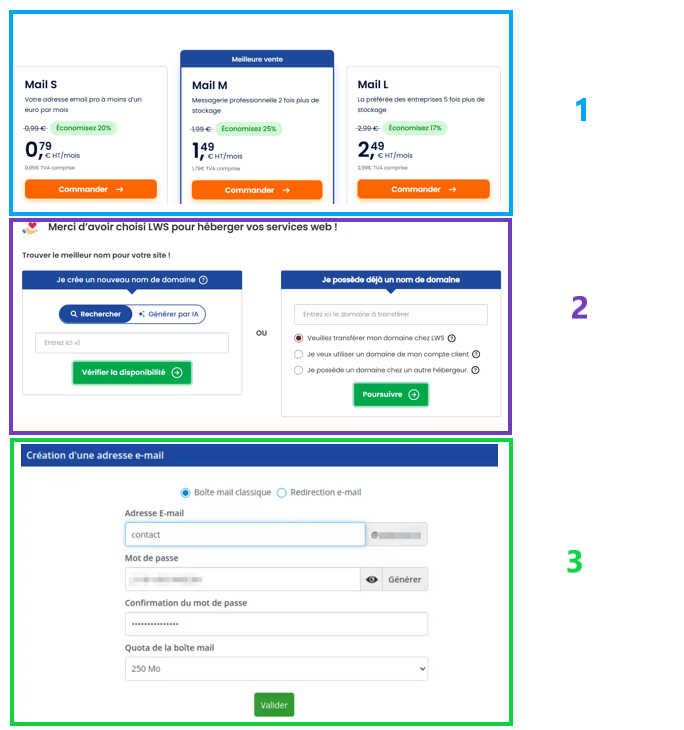 Adresse mail professionnelle entreprise : Passer à LWS Mail Pro  